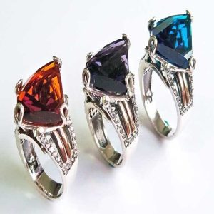 RINGS SILVER GOLD CAYO HUESO