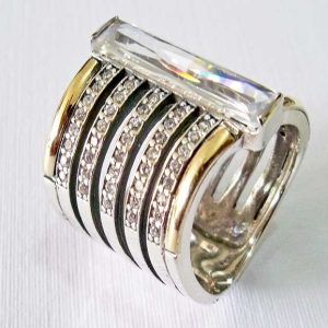 Anillo plata oro chile